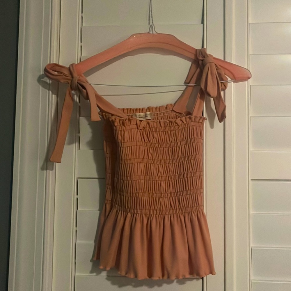 Altar’d state peach summer top